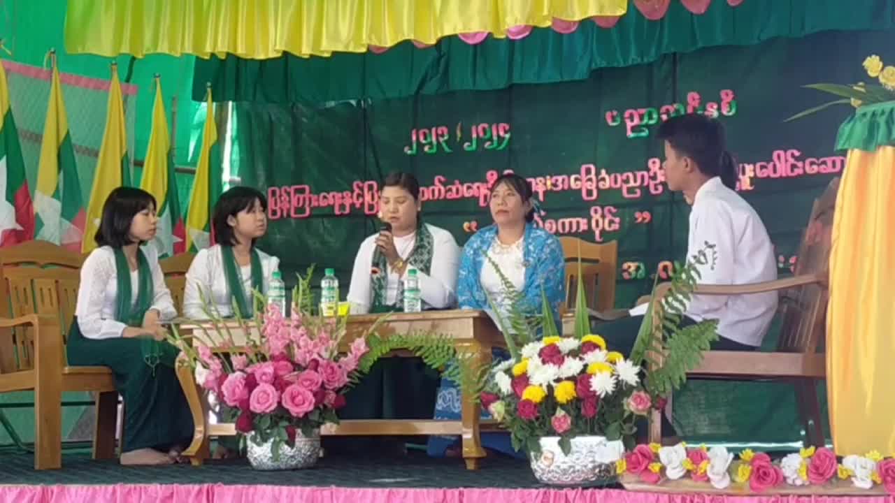 ကြံခင်းမြို့နယ် စပါးအိုးကျေးရွာ အ.လ.က ကျောင်းတွင်လူငယ်စကားဝိုင်းက...