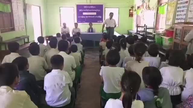 မြောင်းမြမြို့နယ် စစ်တလင်းကျေးရွာ အ.မ.က ကျောင်းတွင် ဟောပြောပွဲနှင်...