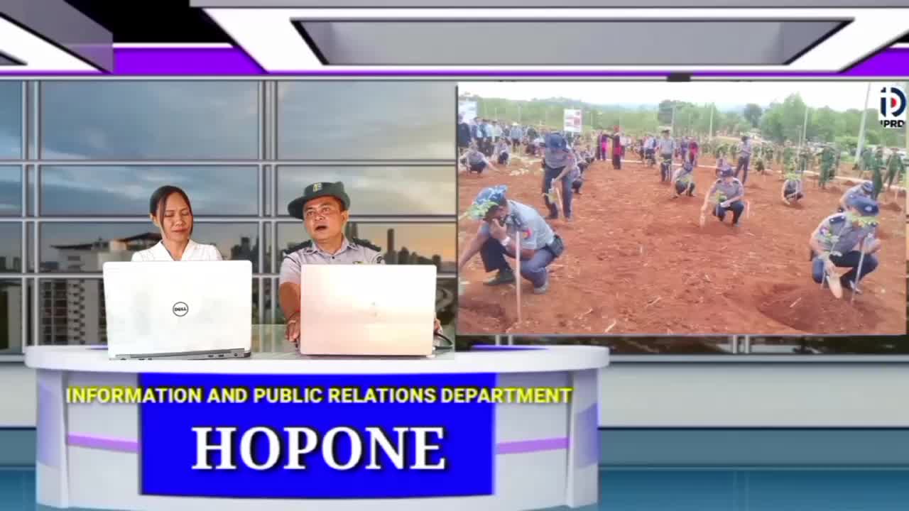 ဟိုပုံးမြို့နယ်၌ ပြည်သူလူထုပူးပေါင်းပါဝင်သော သစ်ပင်စိုက်ပျိုးခြ...