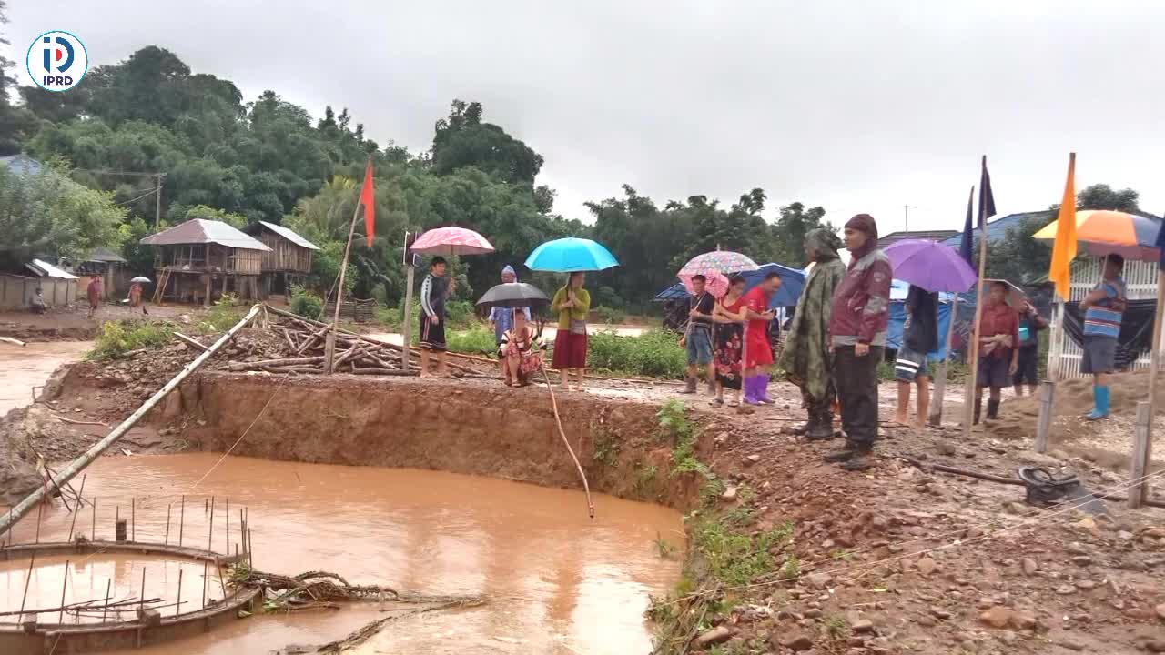 မိုင်းယောင်းမြို့တွင် မိုးသည်းထန်စွာရွာသွန်းပြီး နမ့်လျန်ချောင်...