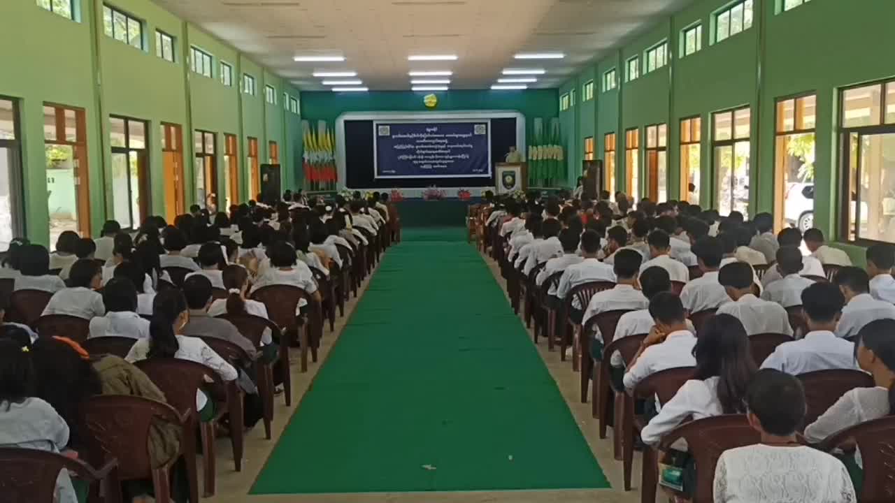 မုံရွာမြို့ အမှတ်(၂)အခြေခံပညာအထက်တန်းကျောင်း၌ (၂၆)ကြိမ်မြောက် ပန်းခ...