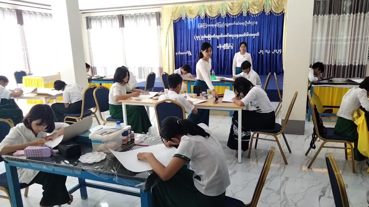 နတ်မောက်မြို၌ (၇၇)နှစ်မြောက်လွတ်လပ်ရေးနေ့အထိမ်းအမှတ် အလယ်တန်းအဆင့...