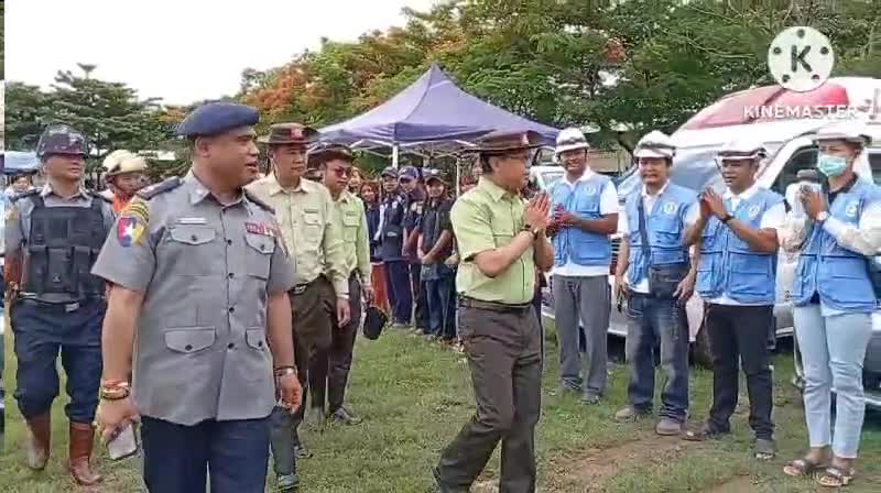 မြဝတီမြို့၌ သဘာဝဘေး အရေးပေါ်တုံ့ပြန်ဆောင်ရွက်ရေး (လူ၊ ပစ္စည်း၊ ယန္...